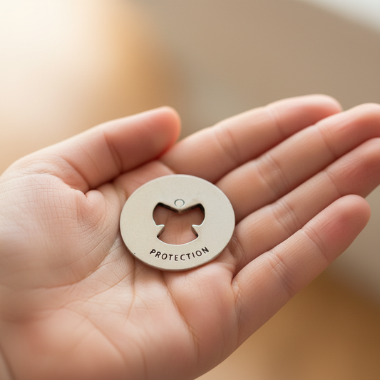 Angel Protection Charm in Young Girl's Palm