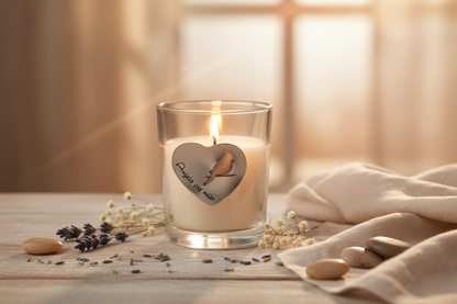 Angels are Near candle in warm setting
