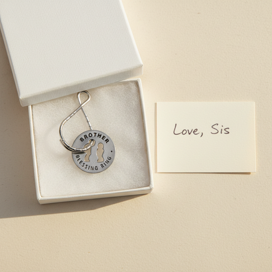 Brother Blessing Ring - Gift Box No Twist