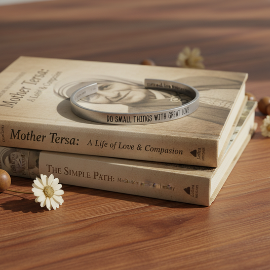 Do Small Things with Great Love - Stacked Books Lifestyle