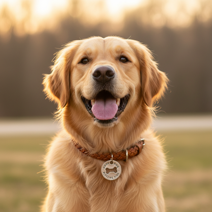 Good Dog Blessing Ring on Dog Collar