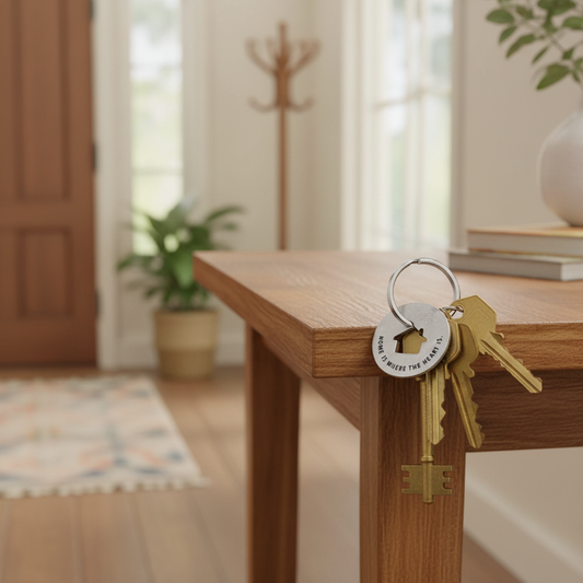 Happy Home Token - Ring Through House Cutout