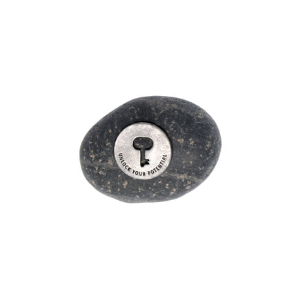Unlock Your Potential Meditation Stone - Personal Growth & Achievement Gift