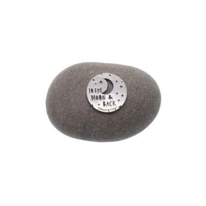To the Moon & Back Meditation Stone - Family Love Gift