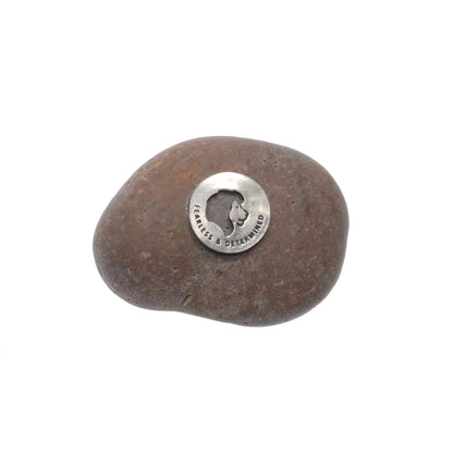 Fearless & Determined Meditation Stone - Courage & Strength Gift
