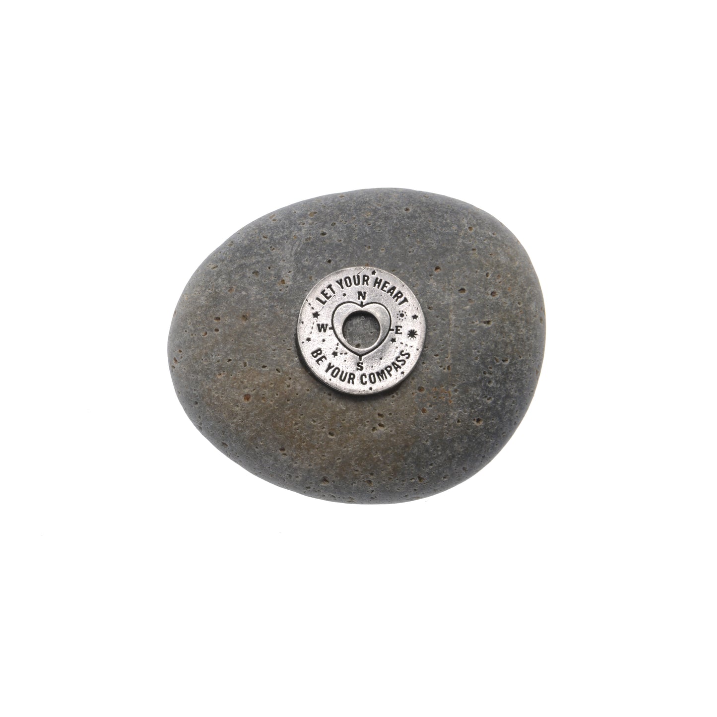 Let Your Heart Be Your Compass - Meditation Stone