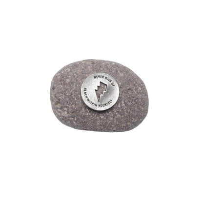 Never Give Up Meditation Stone - Perseverance & Resilience Gift
