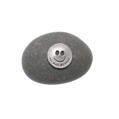 You Make Me Smile Meditation Stone - Friendship & Happiness Gift