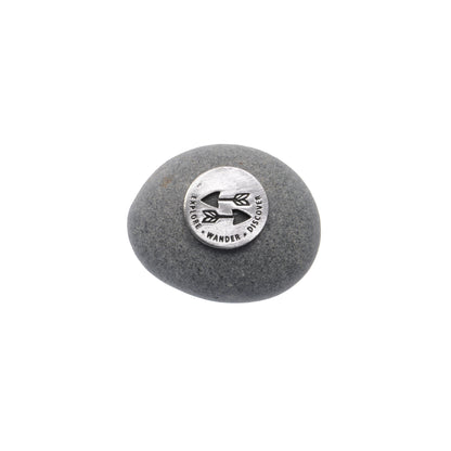Explore Wander Discover Meditation Stone - Adventure & Mindfulness