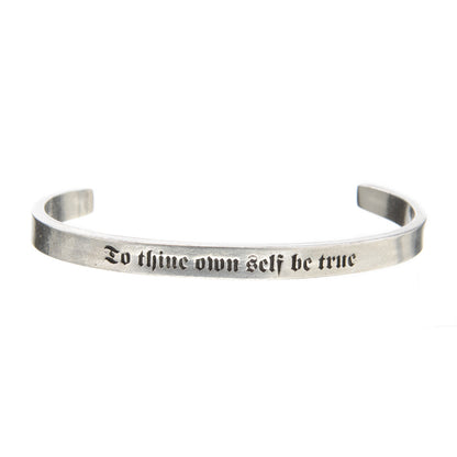 To Thine Own Self Be True Quotable Cuff