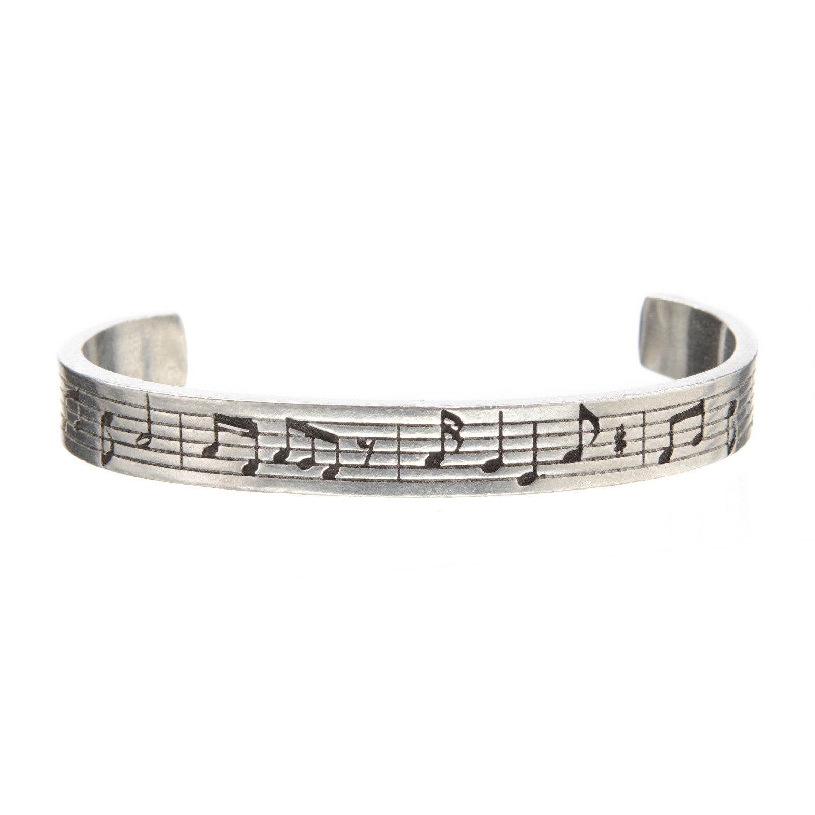 Music Notes (Inside - Music The Universal Language) Cuff Bracelet
