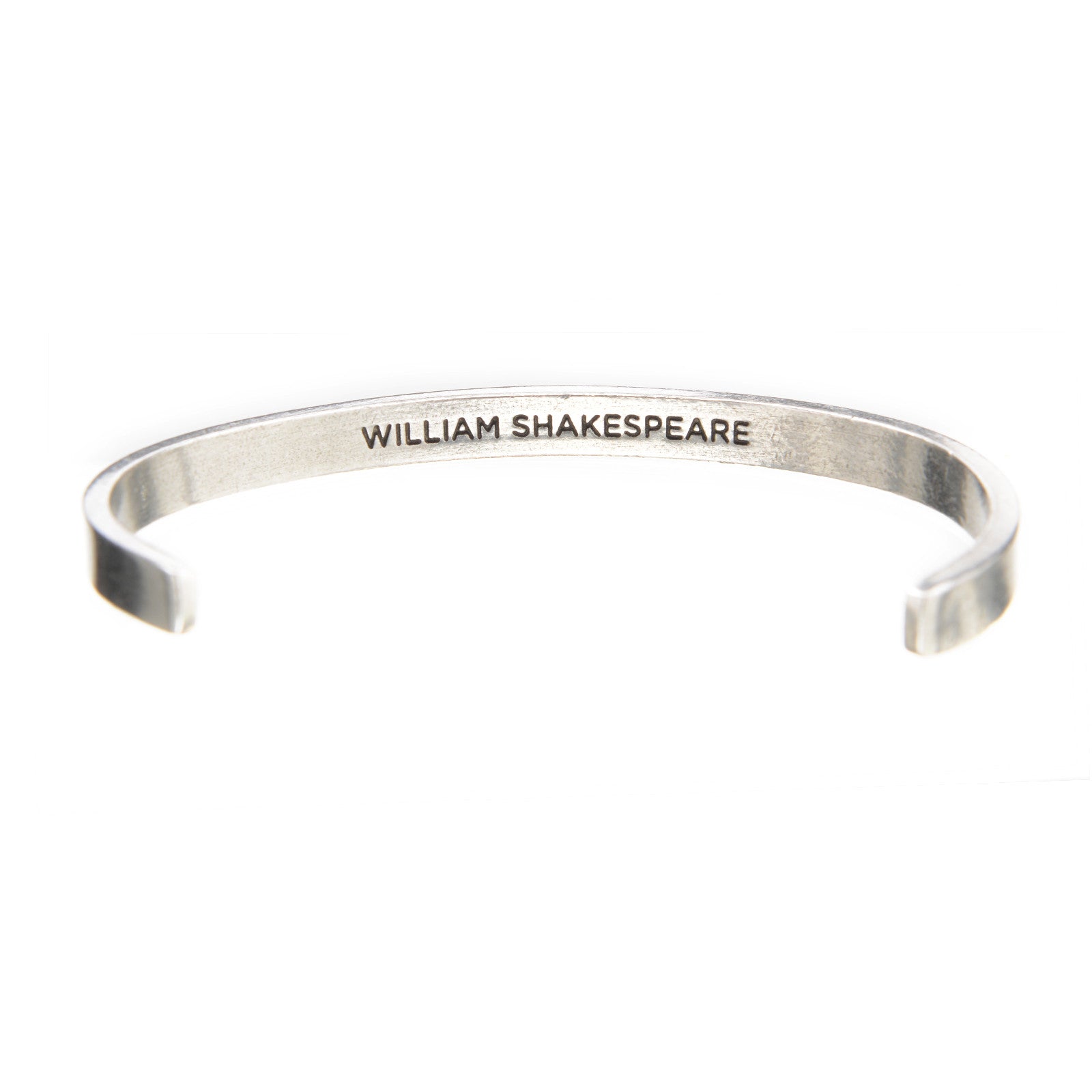 All The World's A Stage Quotable Cuff Bracelet back