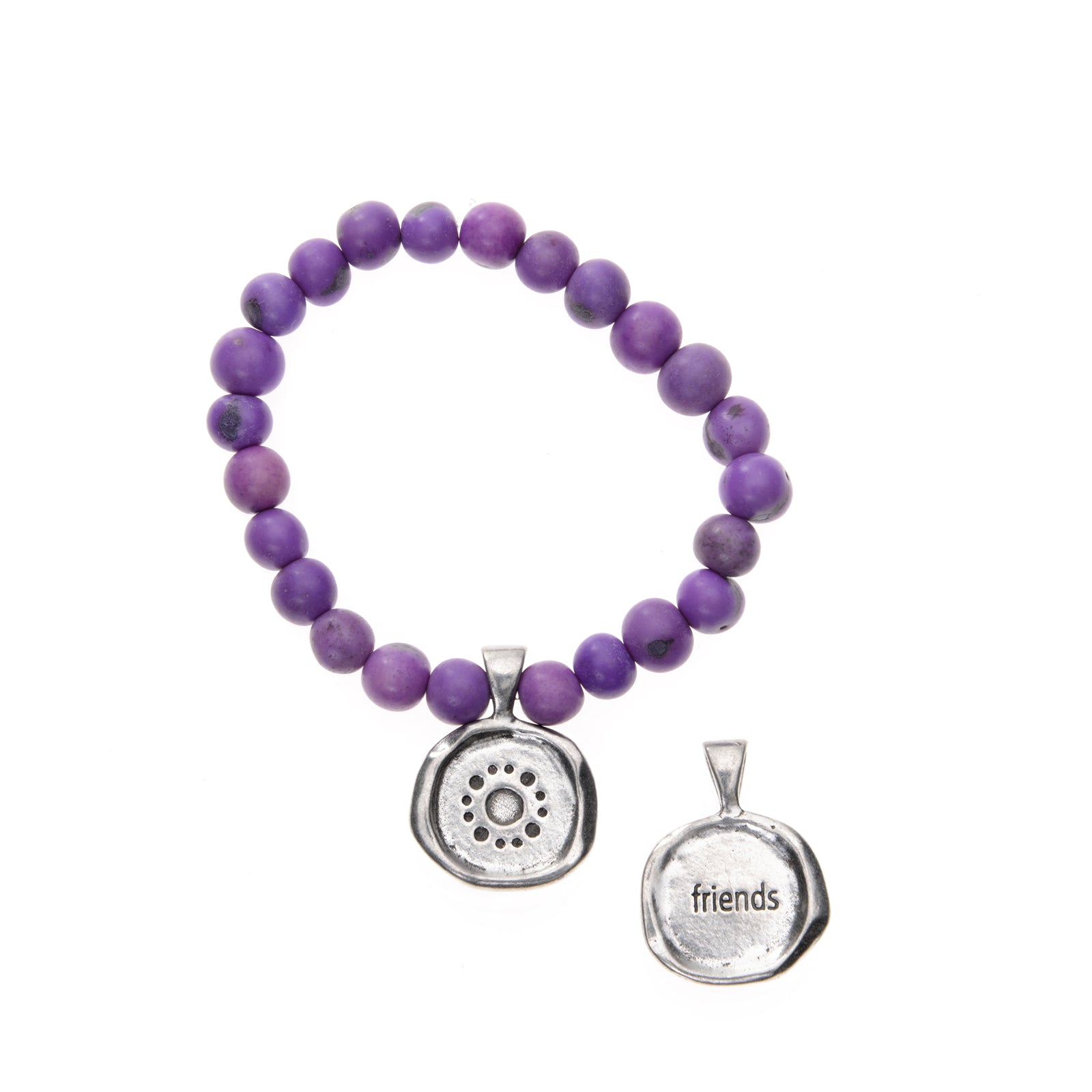 Purple Acai Seeds of Life Bracelet with Wax Seal - Whitney Howard Designs