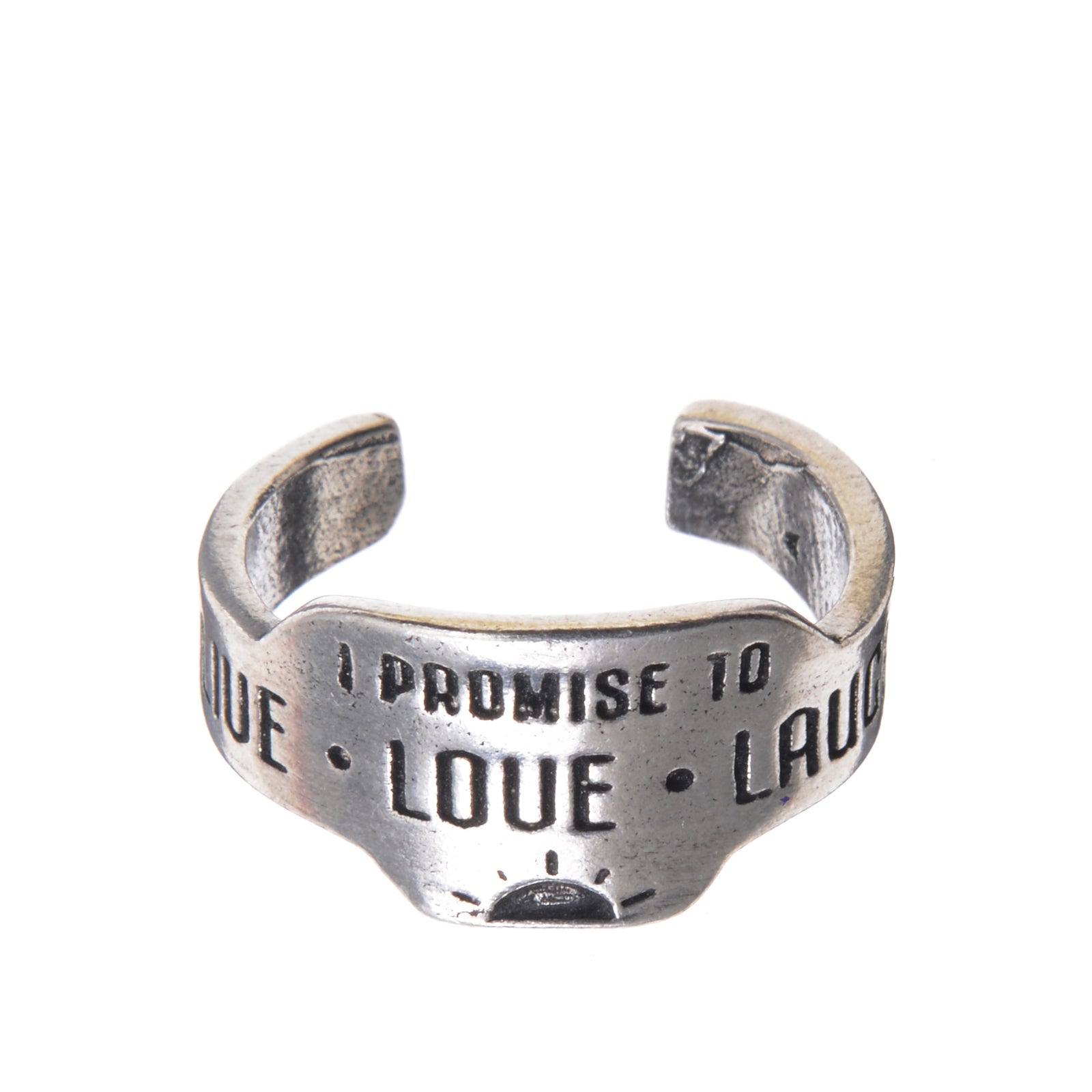 Live Love Laugh Promise Ring front view