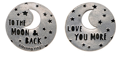 Love You More Blessing Rings front and back