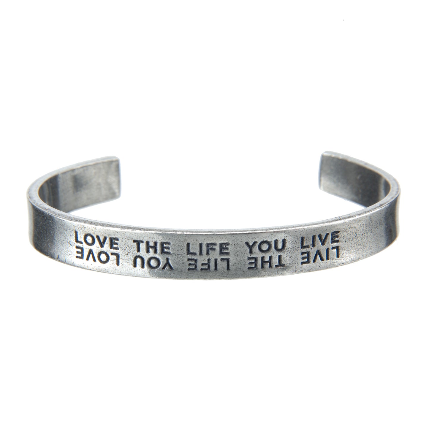 Live the Life You Love Quotable Cuff Bracelet