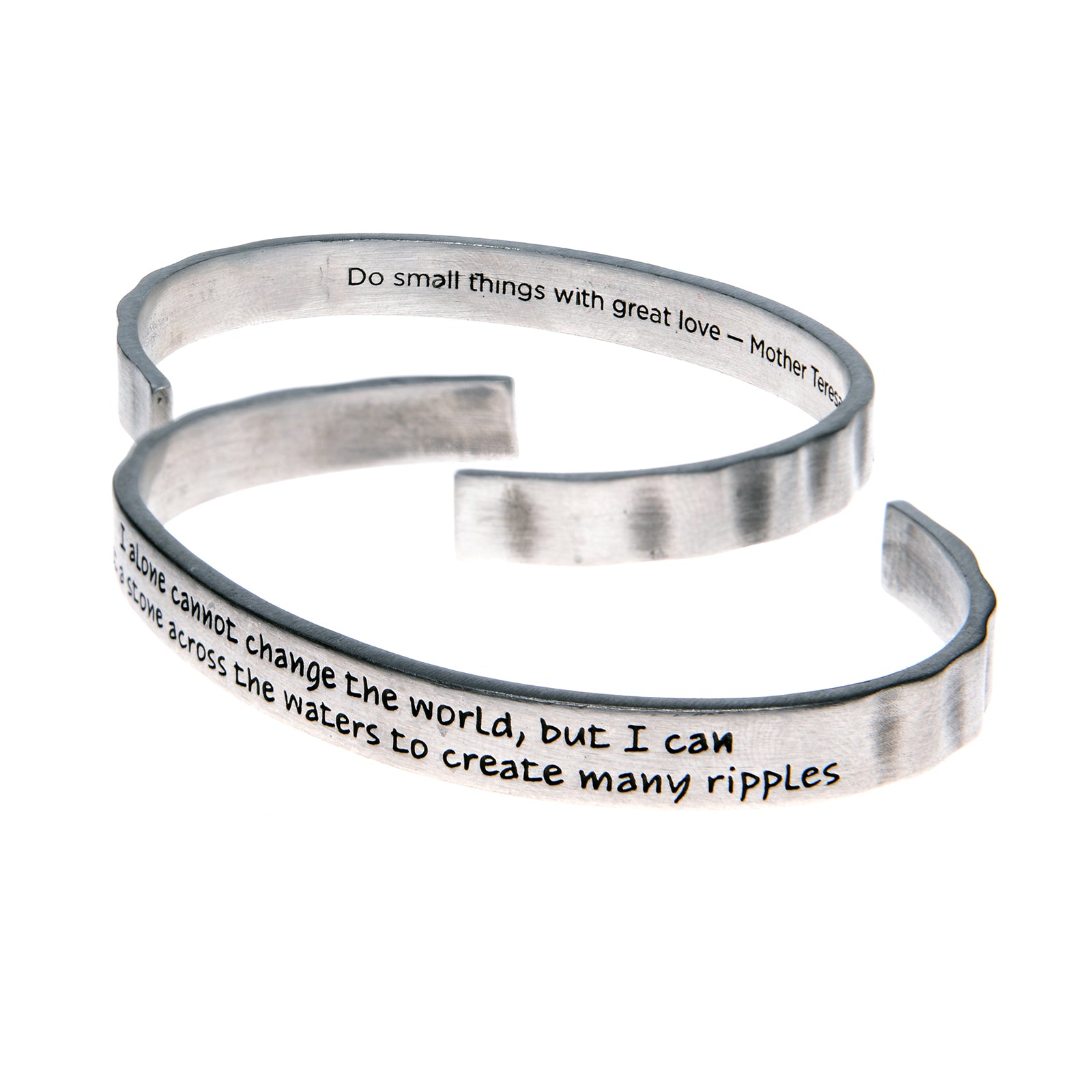 I Alone Cannot Change the World Quotable Cuff Bracelet - Mother Teresa
