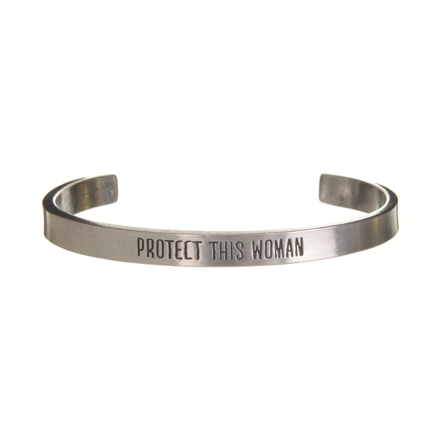 Protect This Woman Quotable Cuff Bracelet
