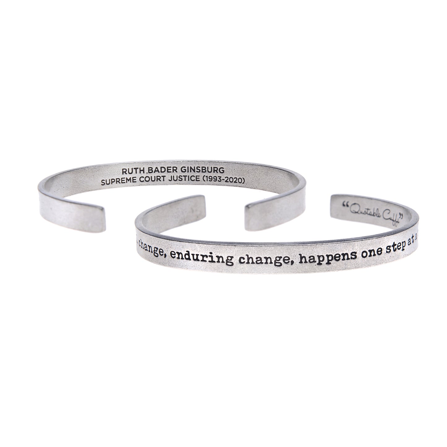 Real Change Enduring Quotable Cuff Bracelet