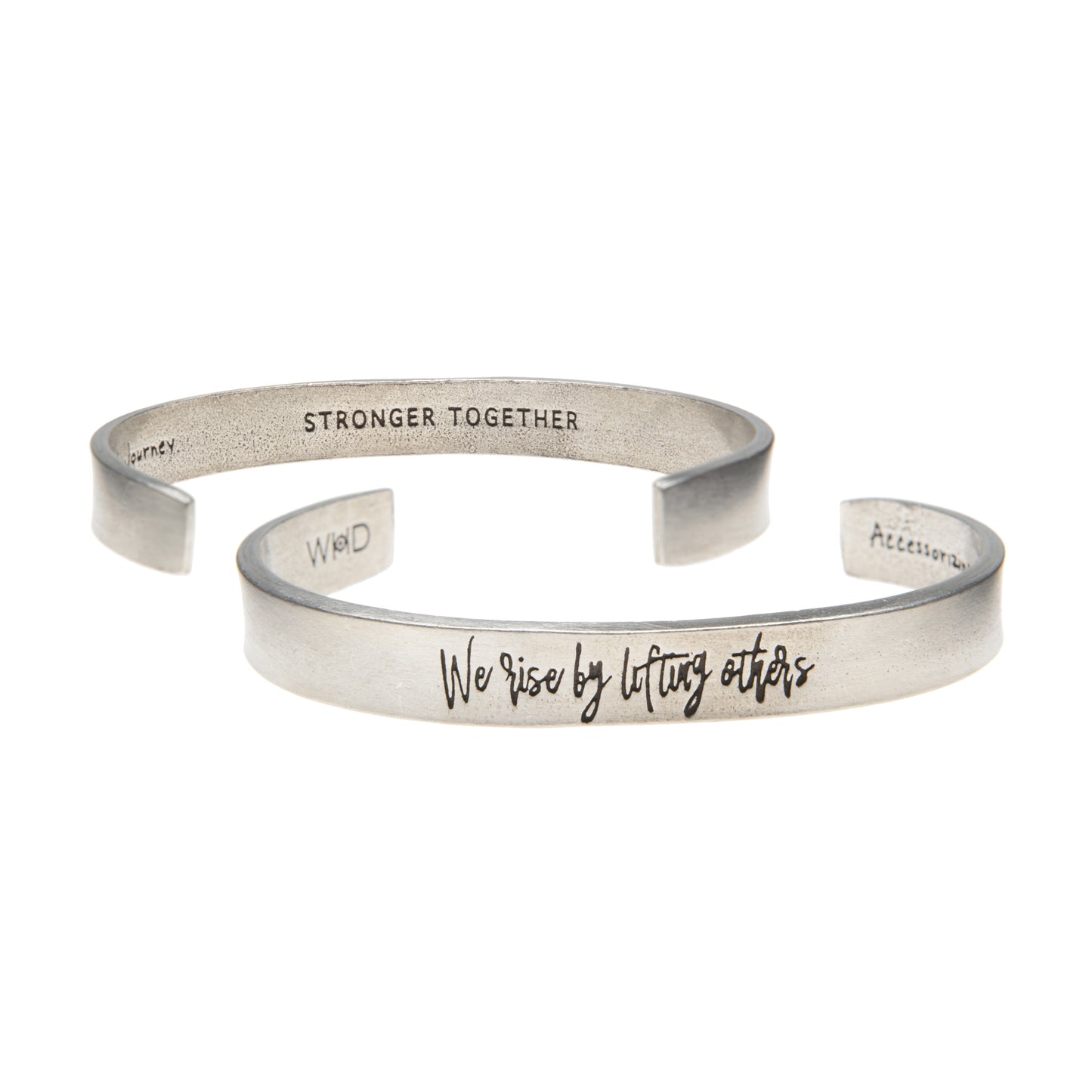 We Rise by Lifting Others Quotable Cuff Bracelets