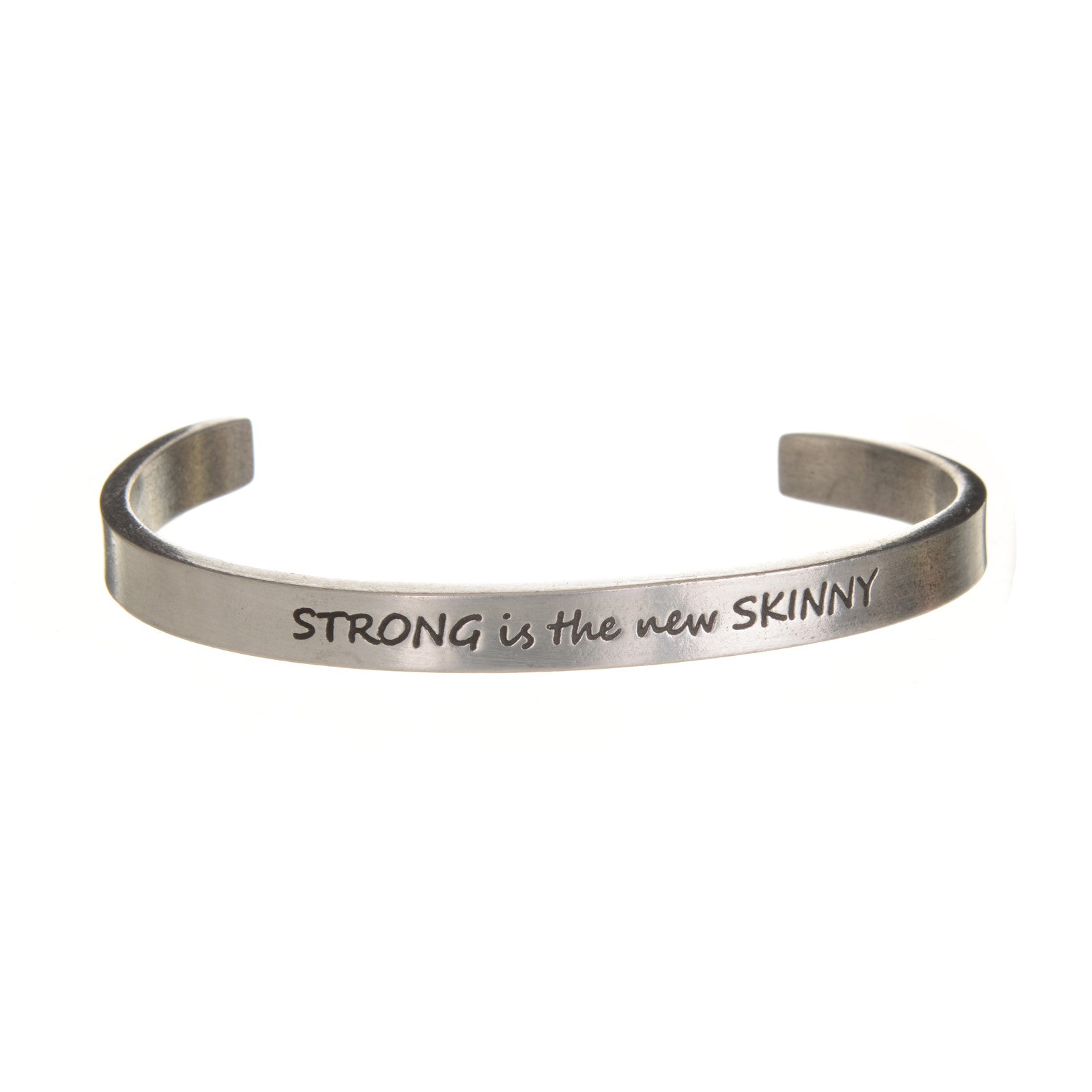 Strong Is The New Skinny Quotable Cuff Bracelet | Inspiring Jewelry ...