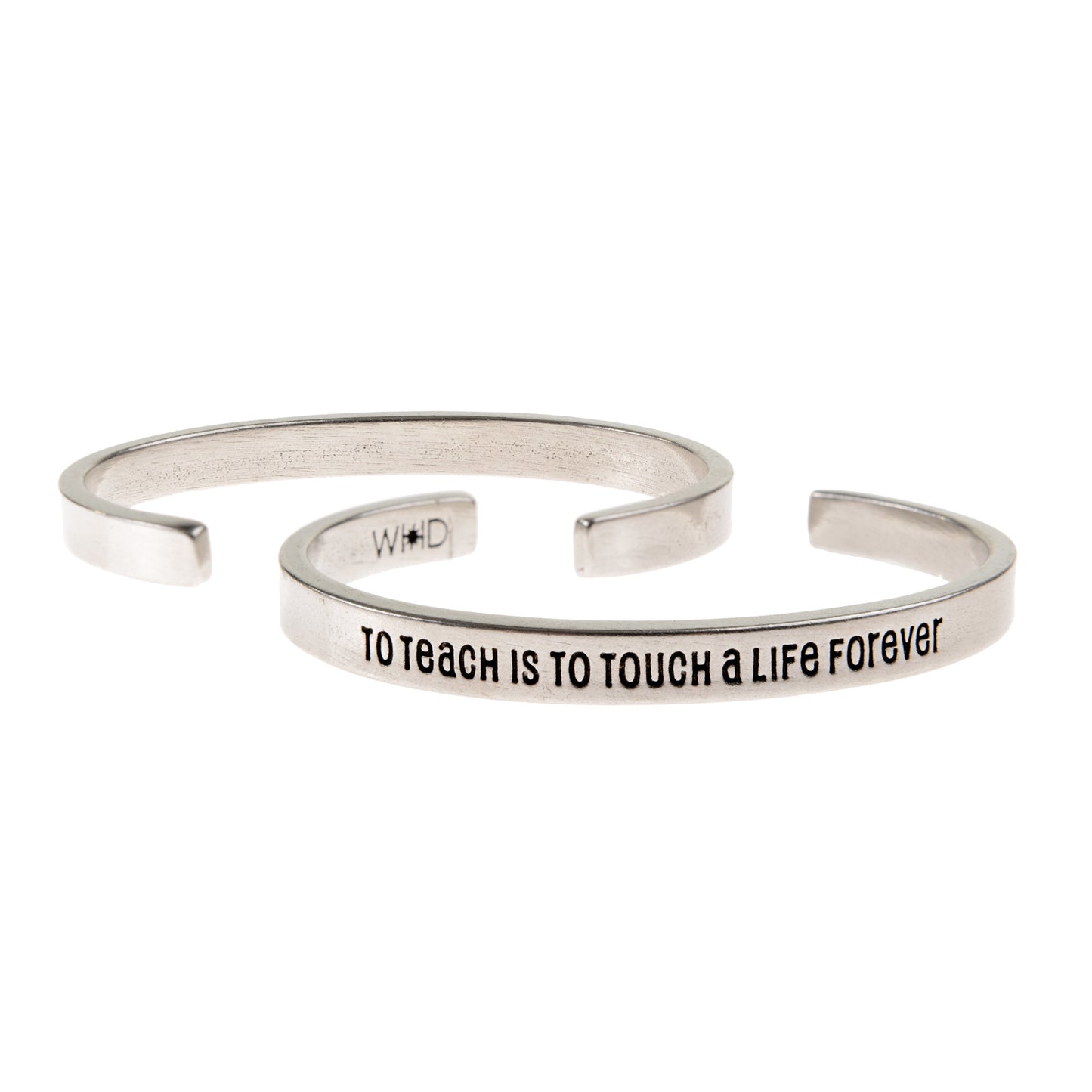 To Teach is to Touch a Life Forever Quotable Cuff Bracelet