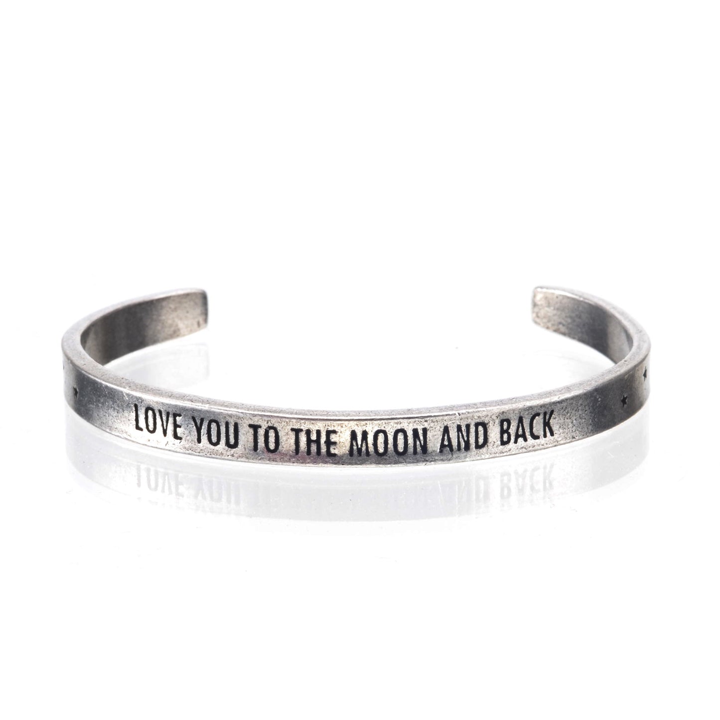 Love You to the Moon and Back - Perfect Gift for Mom or Wife, or Birthday Present for Daughter or  Best Friend by Quotable Cuffs