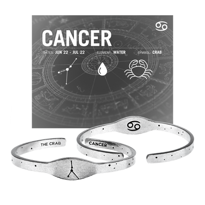 Zodiac Cuff Bracelet - Cancer