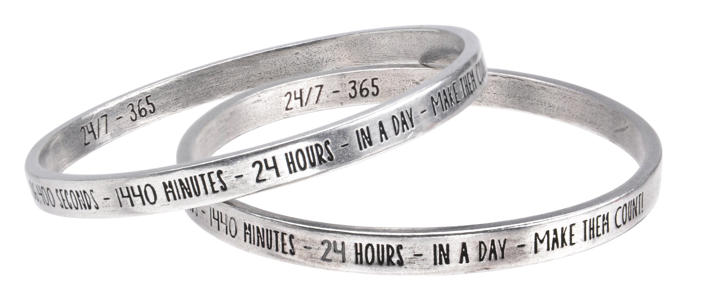 24/7 365 Make Every Moment Count - "Full Circle" Bangle - Whitney Howard Designs