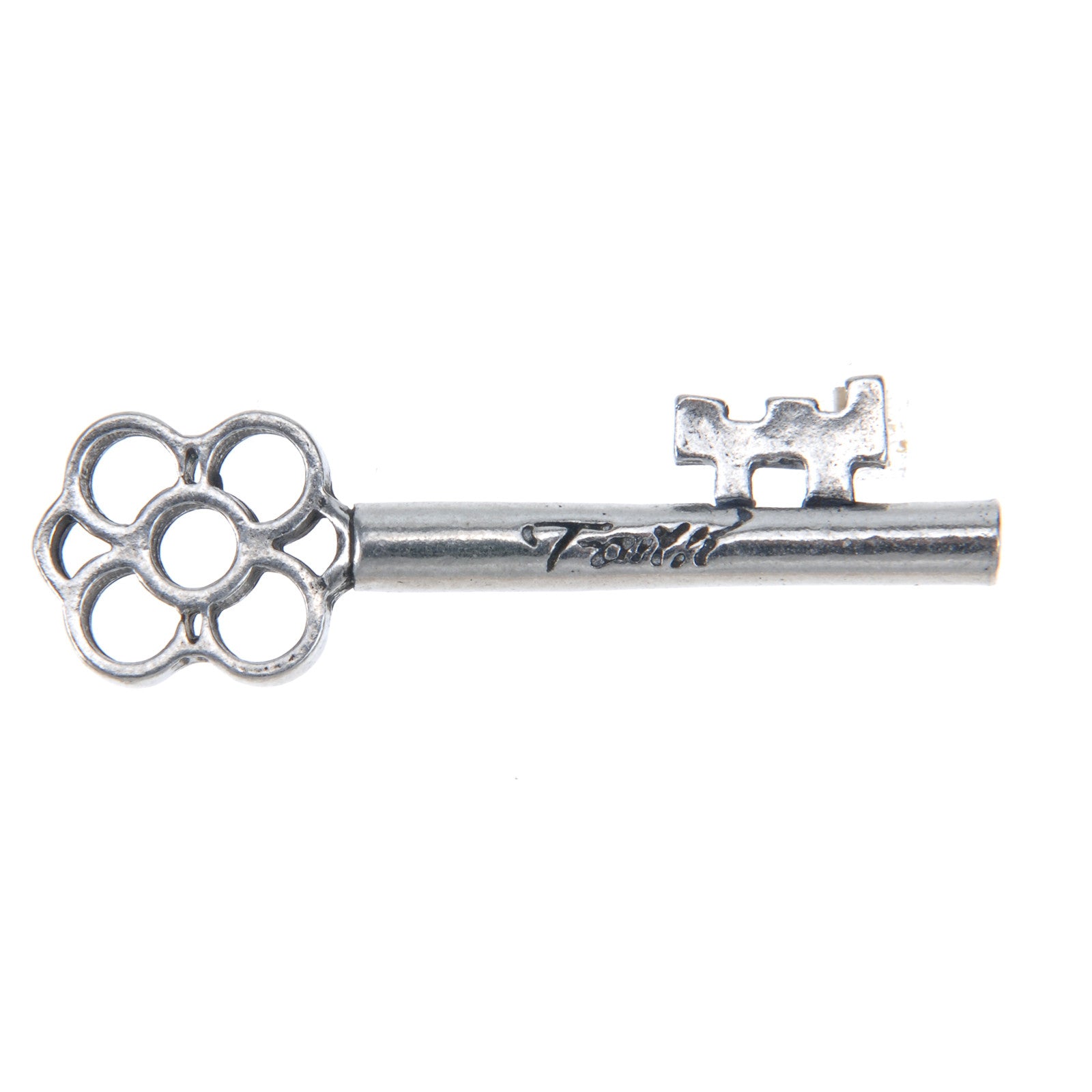 Whitney Howard Designs Faith Key Charm | Inspiring Key Charms for Necklaces & Bracelets Loose Handcrafted in Pewter