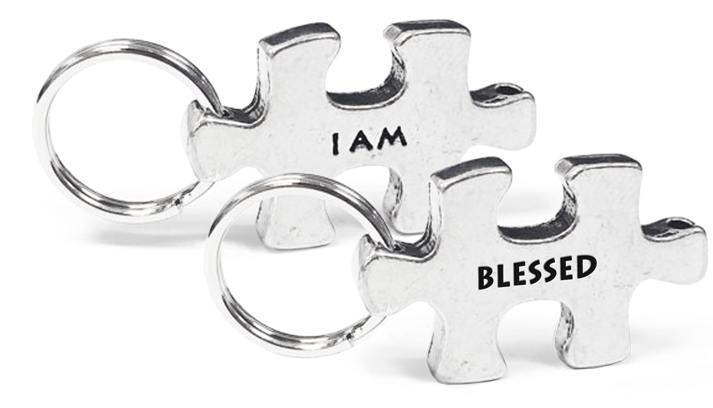 "I AM" Blessed Puzzle Piece Charm