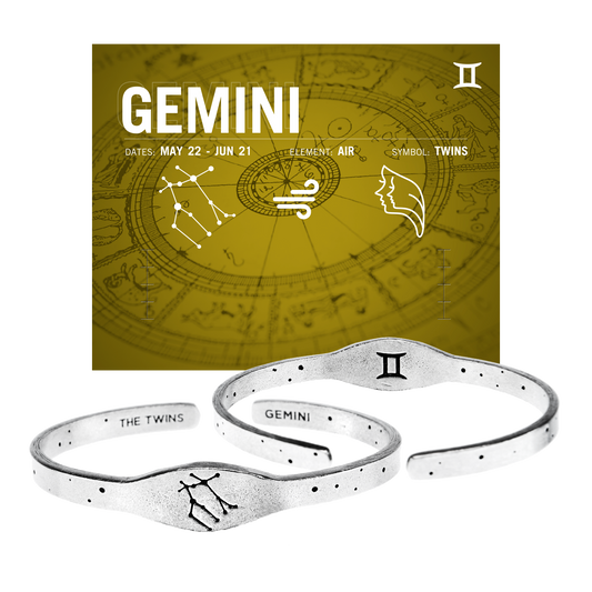 Zodiac Cuff Bracelet - Gemini