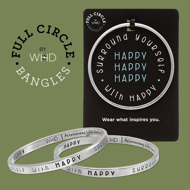 Surround yourself with HAPPY - "Full Circle" Bangle - Whitney Howard Designs