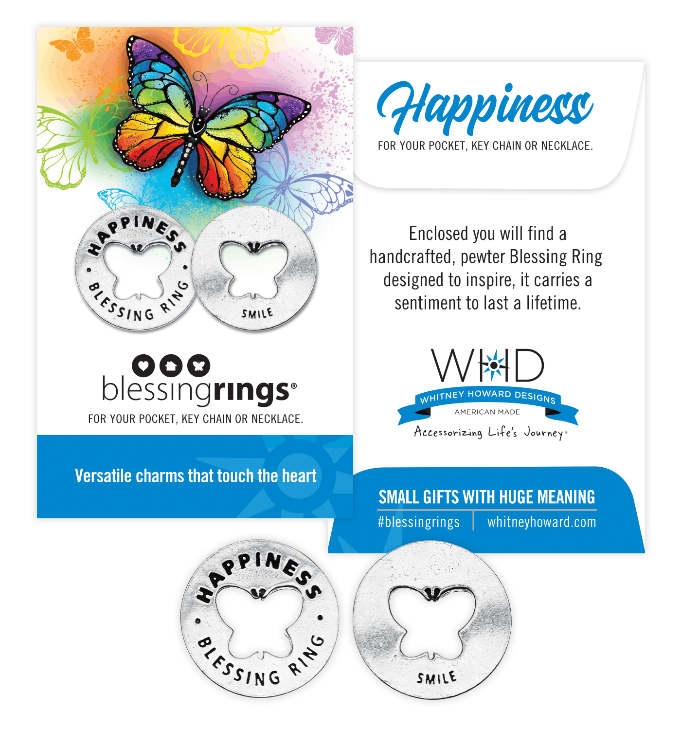 Happiness Blessing Ring Charm