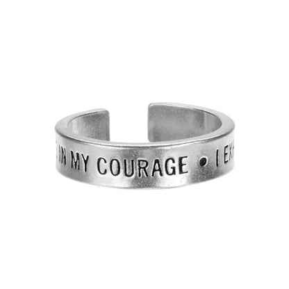 I Breathe in my Courage, I Exhale my Fear Inspire Rings