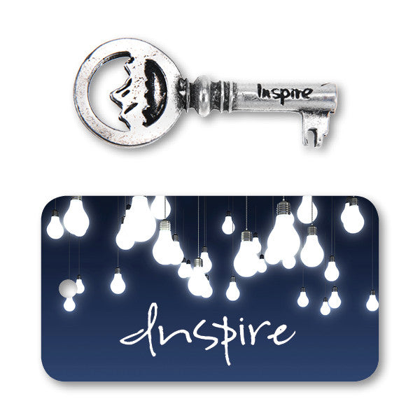 Inspire Key Charm with backer card