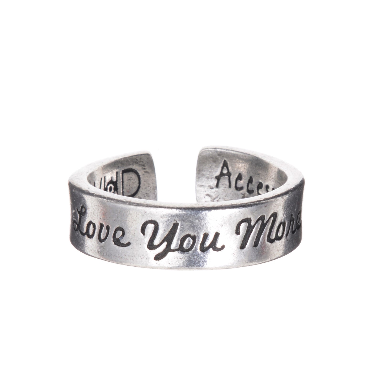 Love You More & Love You Most Ring Set, Mother Daughter Rings, Matching Mom  Daughter Jewelry, Mother's Day Gift for Mom, Hand Stamped Rings - Etsy