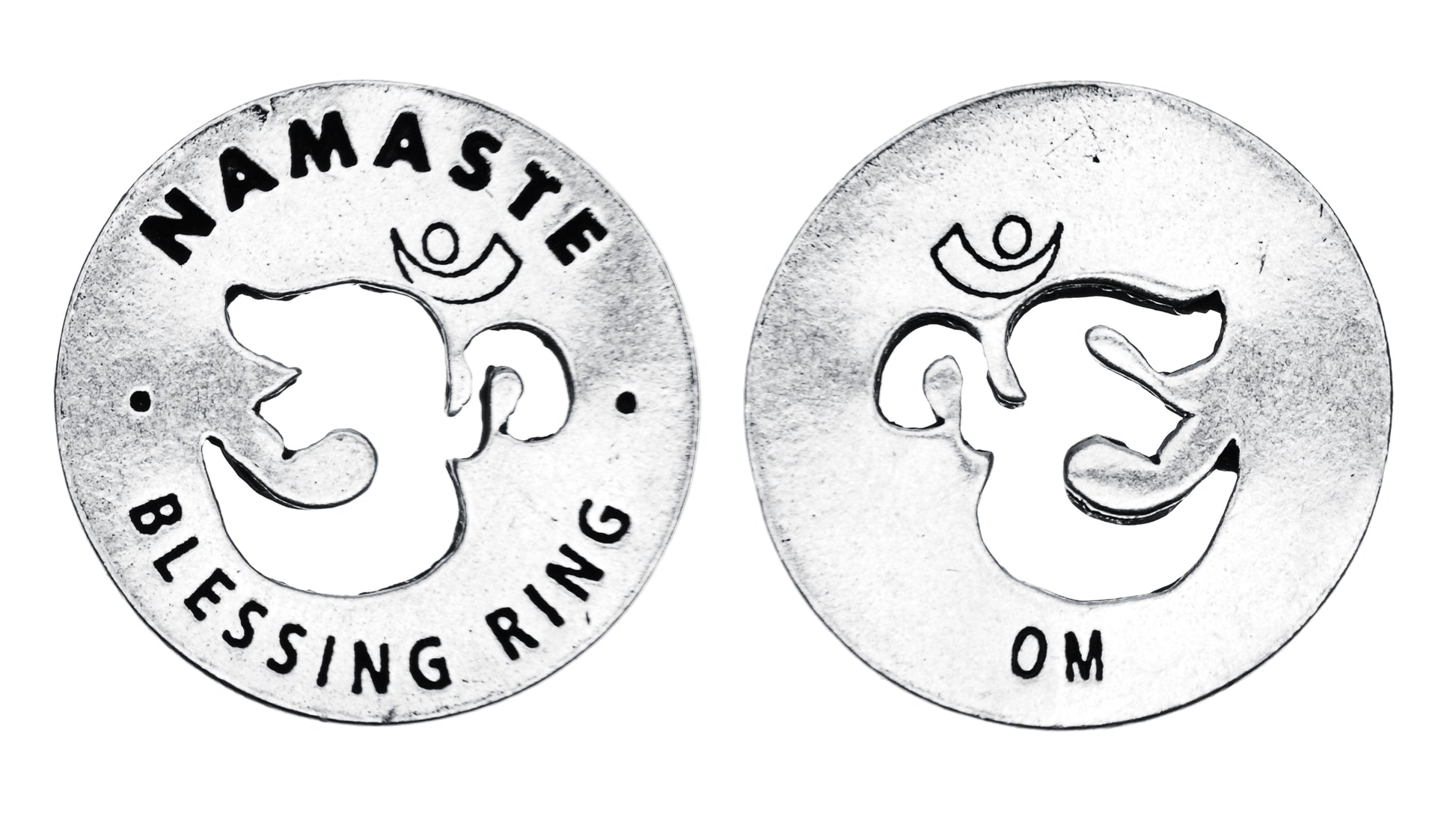 Namaste Blessing Ring front and back