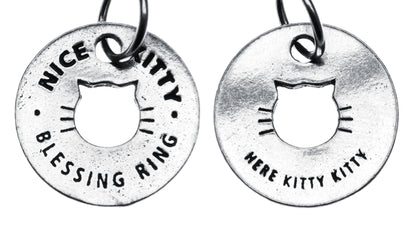 Nice Kitty Blessing Ring front and back