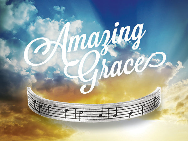Amazing Grace Hymn Quotable Cuff Bracelet on backer card