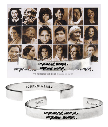 Empowered Women Empower Women Quotable Cuff Bracelet with backer card