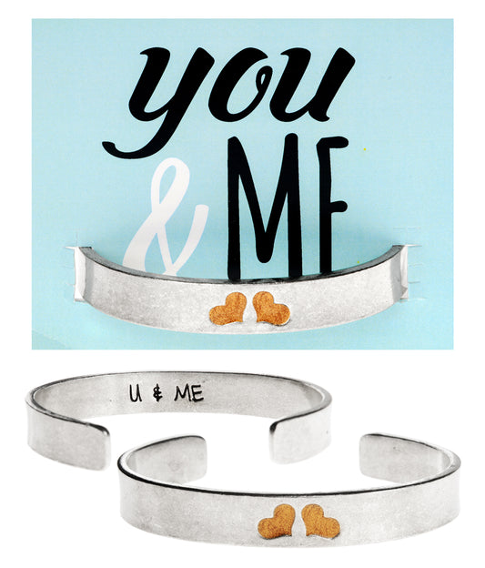 U & Me Quotable Cuff Bracelet with backer card