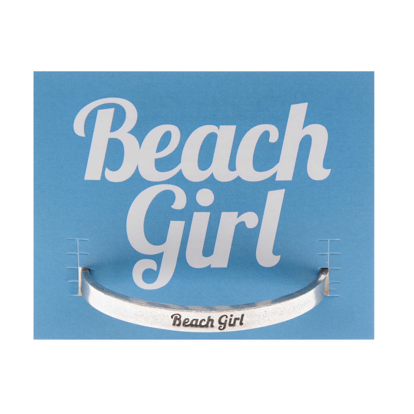Beach Girl Quotable Cuff Bracelet on backer card