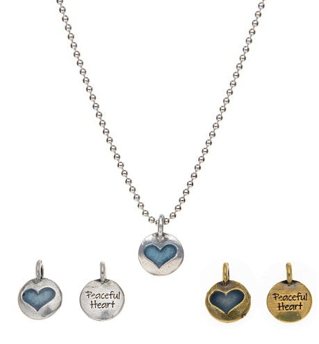 Peaceful Heart - Hearts of Gold Necklace - Whitney Howard Designs