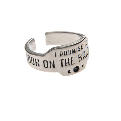 Look On The Bright Side Promise Ring side view