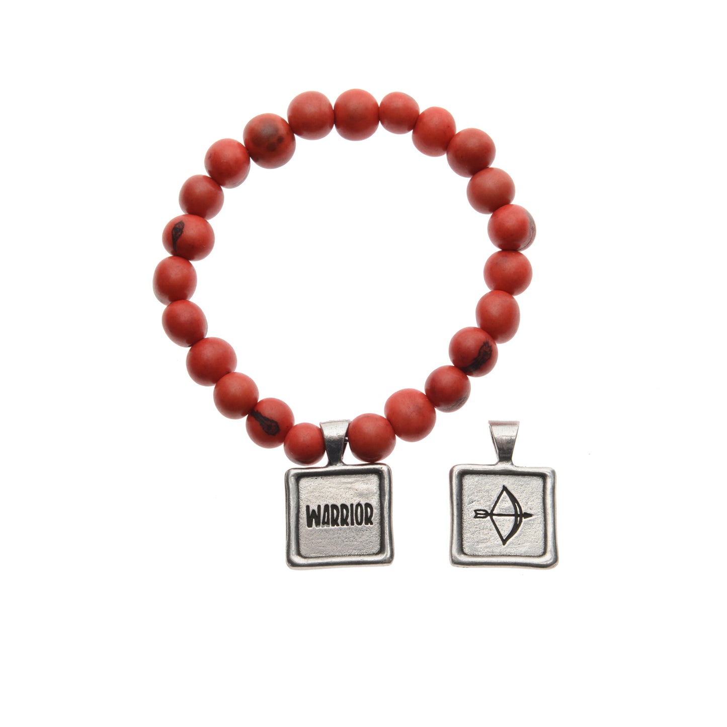 Acai Seeds of Life Bracelet with Wax Seal - Tiger Red Beads