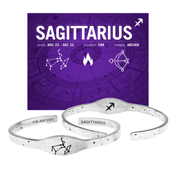 Amazon.com: Zodiac Bracelet for Men Women 10mm Natural Black Onyx Stone  Star Sign Constellation Horoscope Bracelet Gifts (Sagittarius) : Handmade  Products