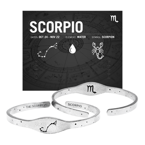 Zodiac Sign Bracelet for Scorpio Lucky Charm  Zodic Sign Gift