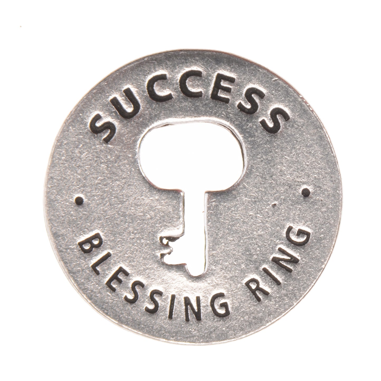 Success Blessing Ring front (on back - unlock your potential) 