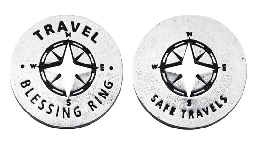 Travel Blessing Ring front and back